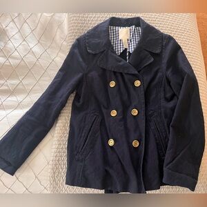 J Crew Navy Double-Breasted Women's Jacket